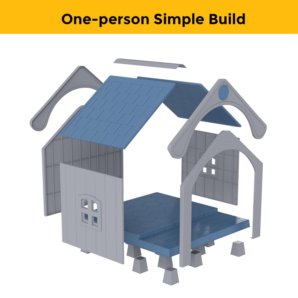 Weatherproof Elevated Outdoor Cat House N340589