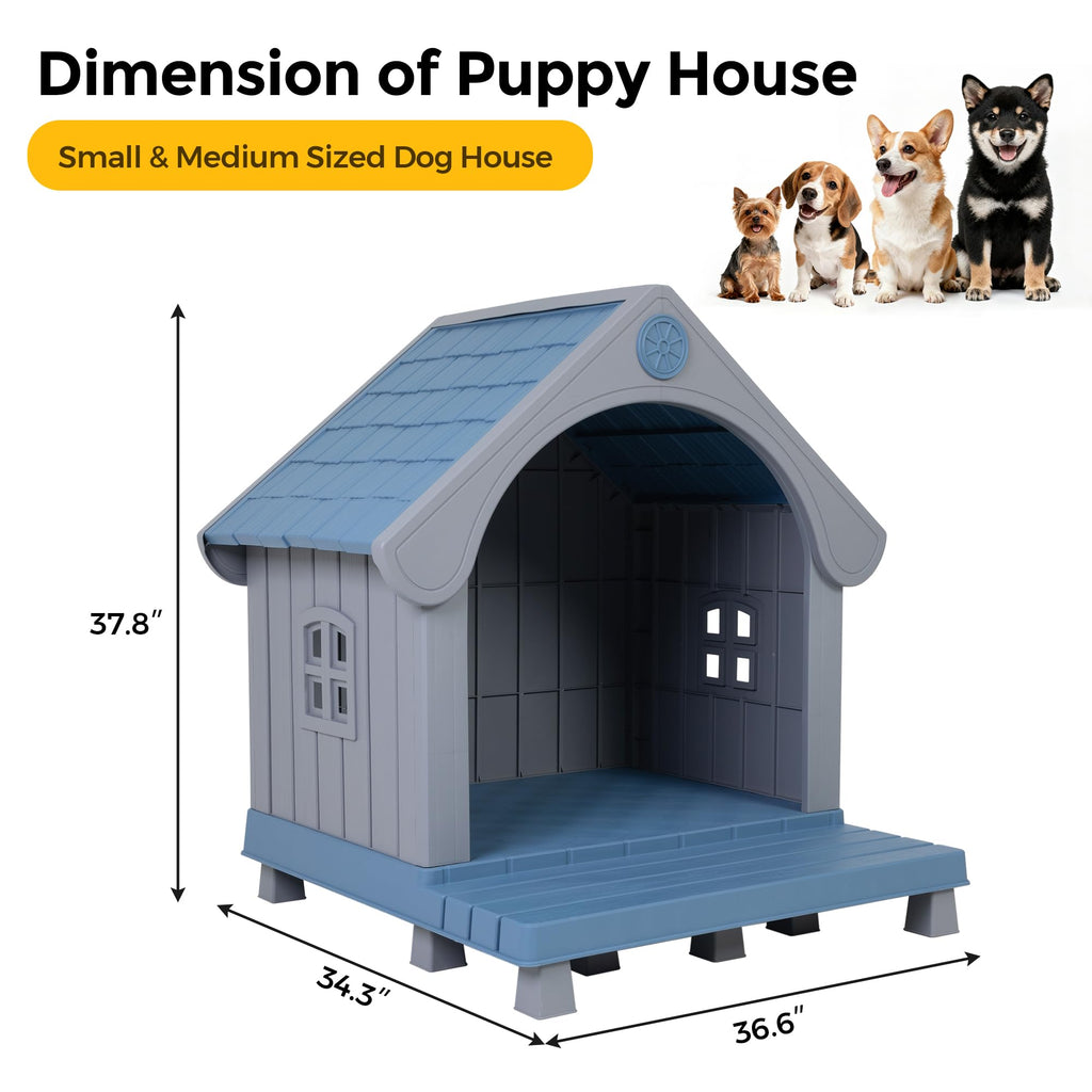 Weatherproof Elevated Outdoor Cat House N340589