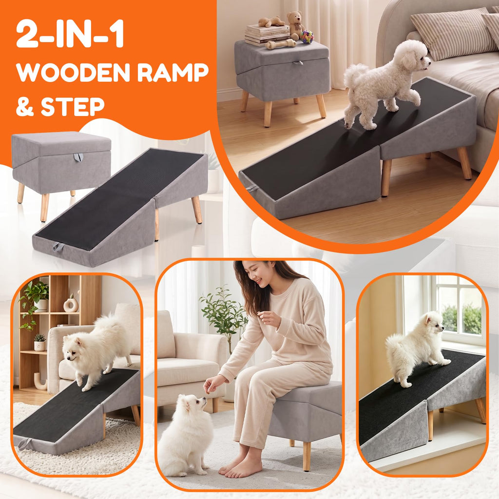 Foldable Dog Ramp Gray A52510