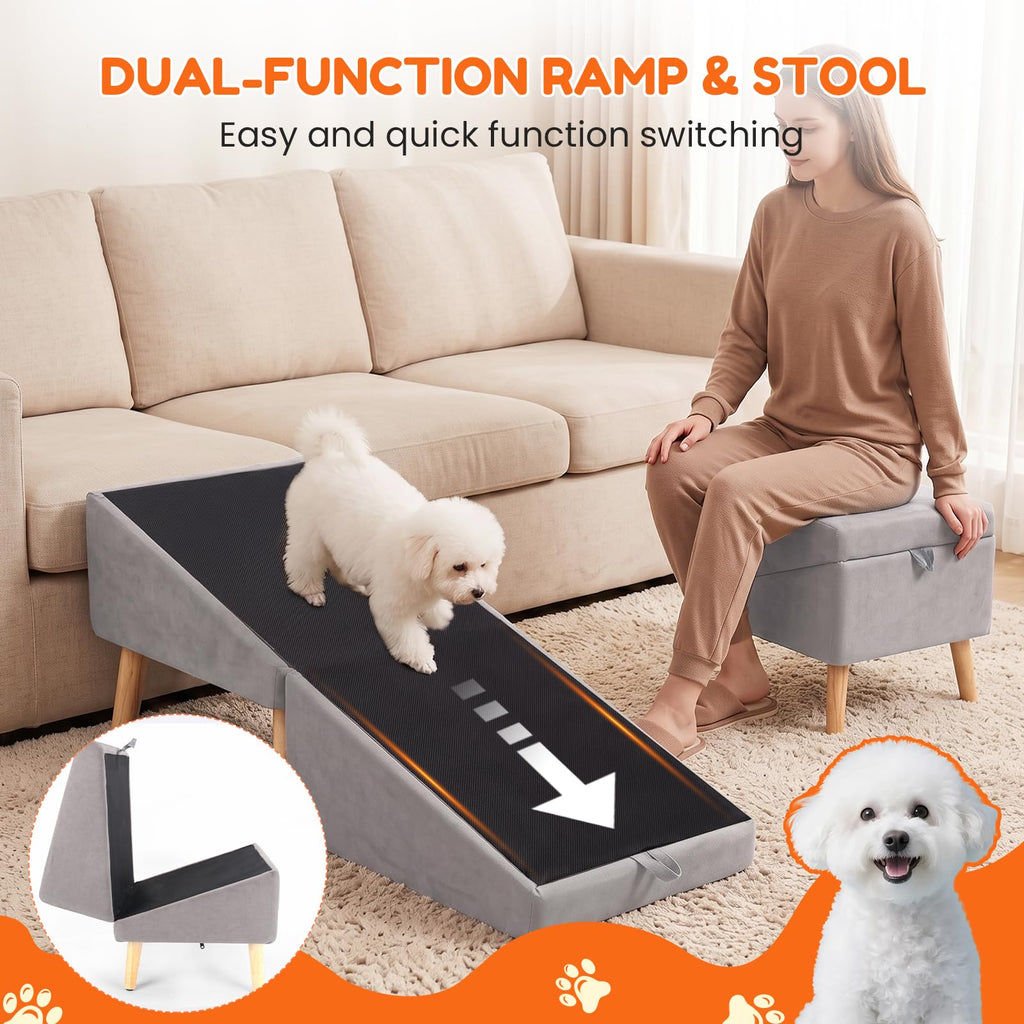 Foldable Dog Ramp Gray A52510