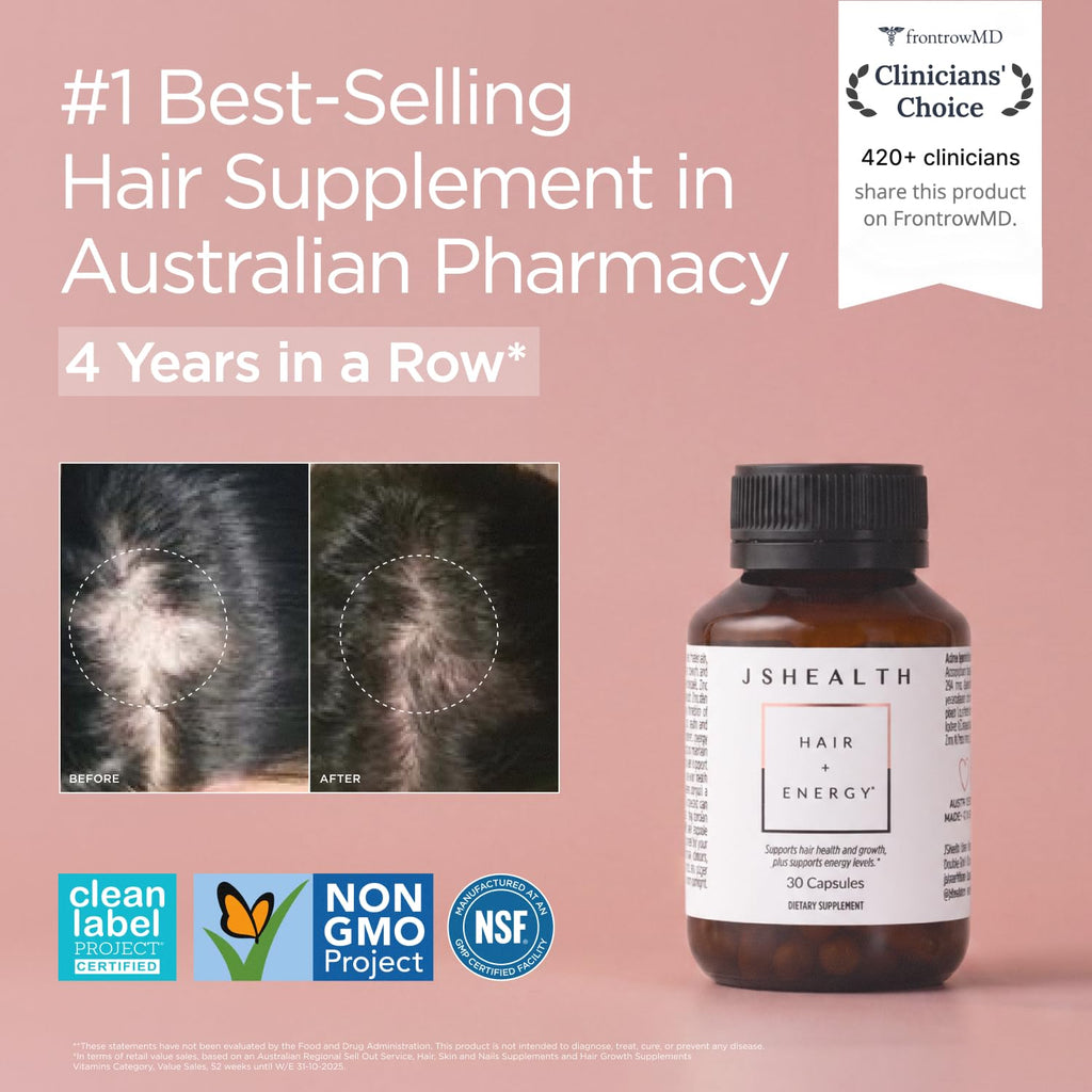Hair Growth Vitamins with Kelp Iodine and Zinc 30 Capsules V4660