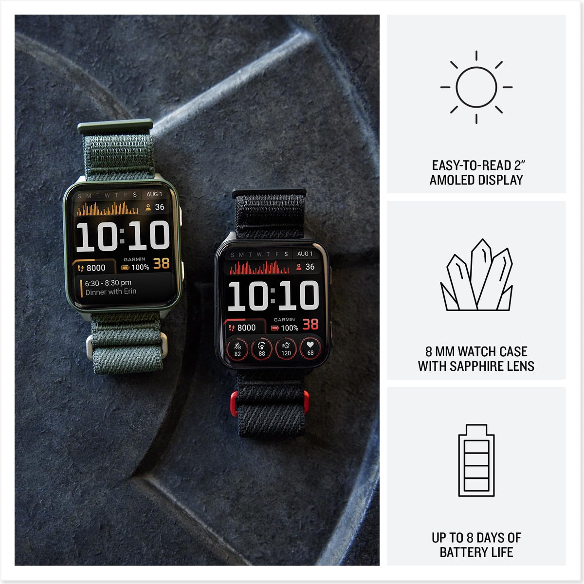 Black 51mm Smartwatch C8701