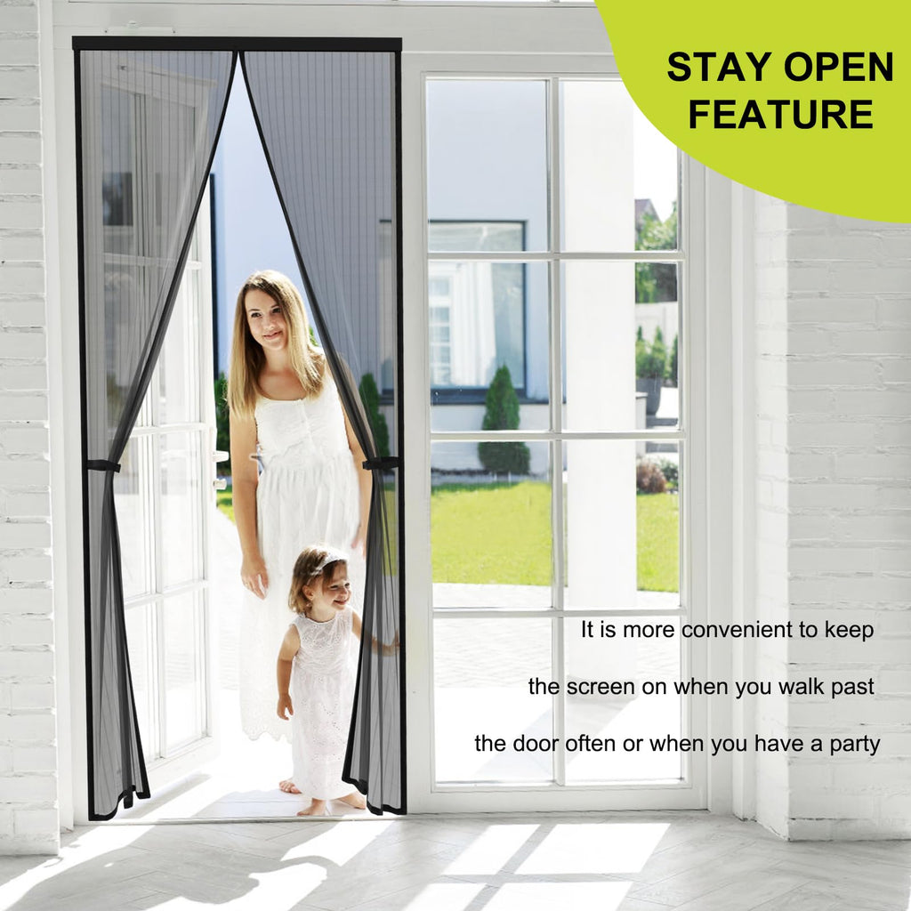 Magnetic Screen Door 36 x 82 in Mesh Curtain W9032
