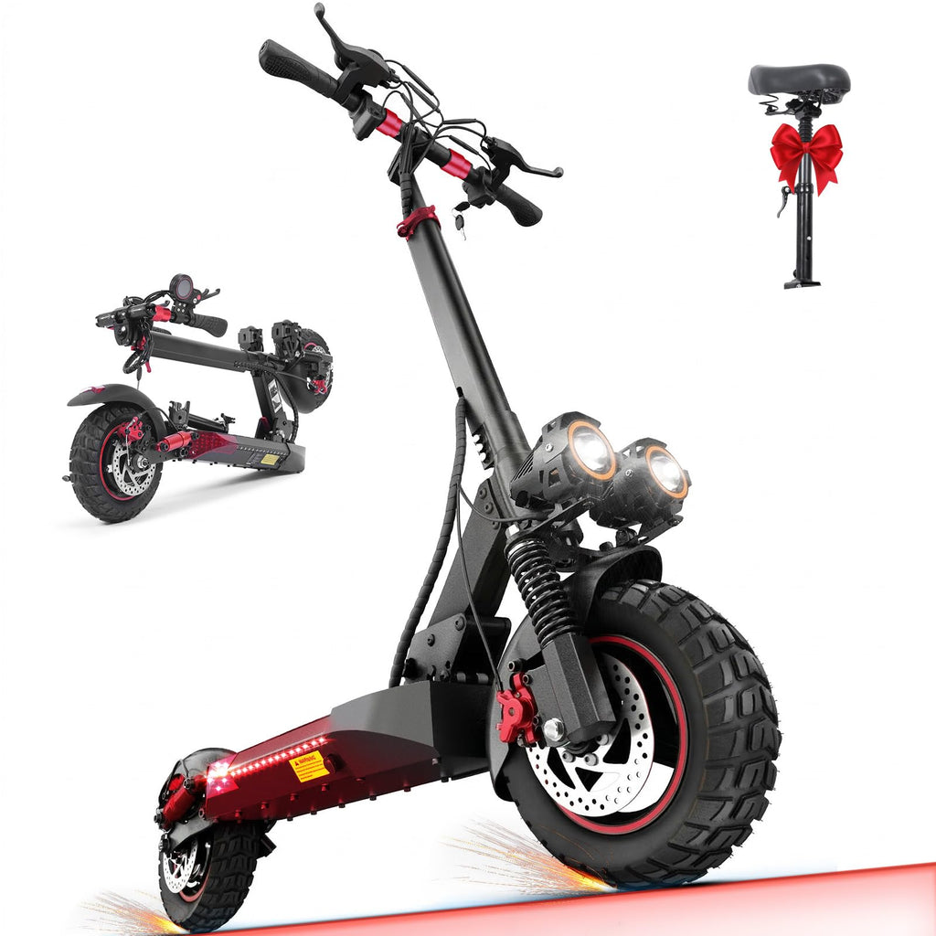 Electric Scooter with Seat, 1200W Motor, 28 MPH Top Speed E561