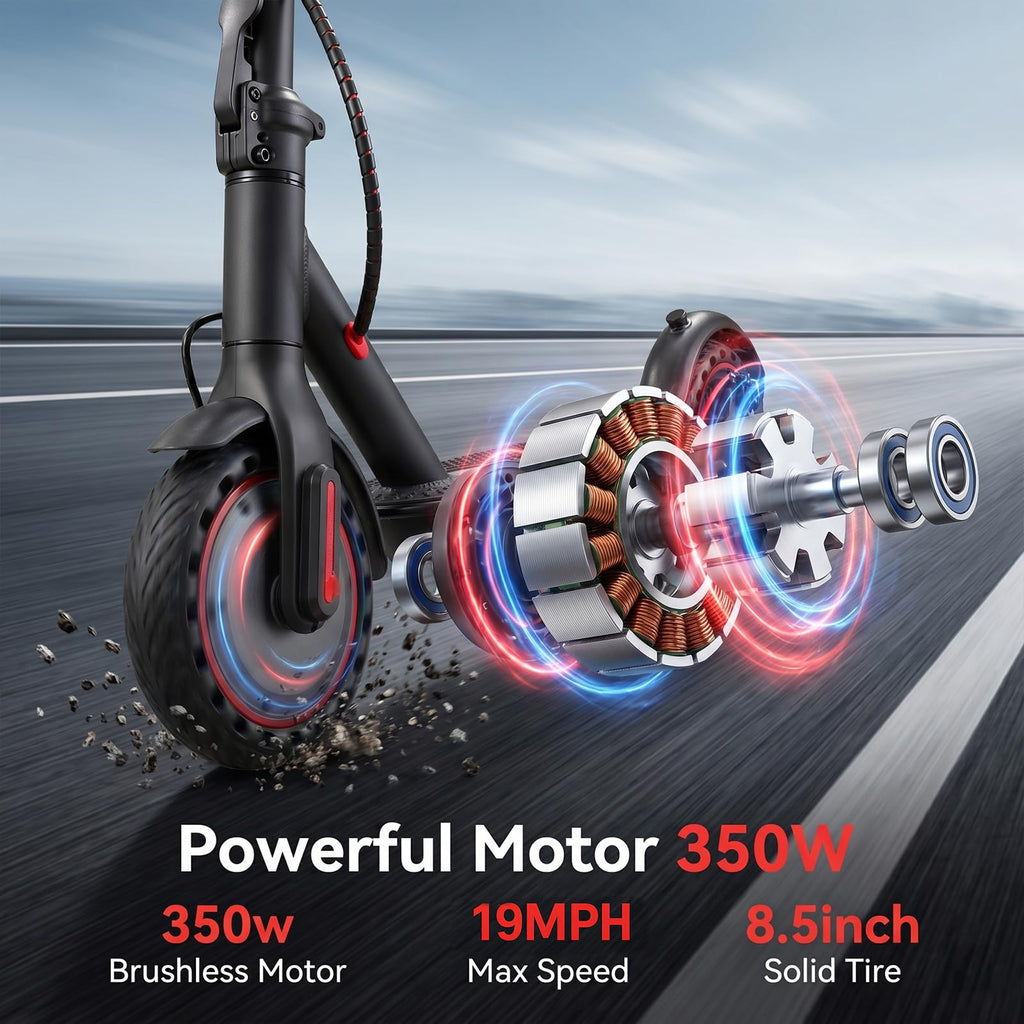 Electric Scooter with 350W/500W Motor, 8.5" Solid Tires, Foldable G95098