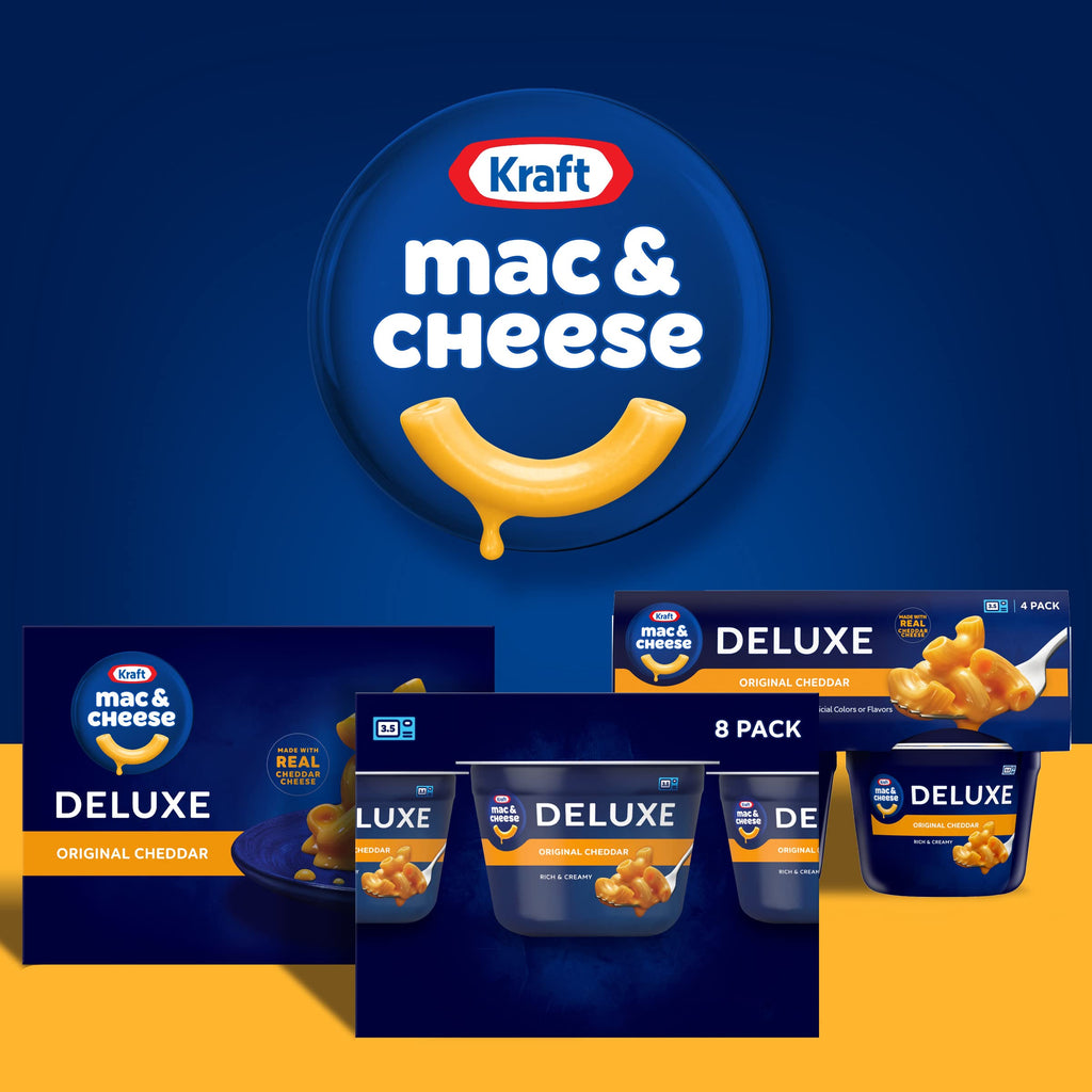 Kraft Mac and Cheese Dinner, 8 Microwaveable Cups, Original, 2.39 oz F68985