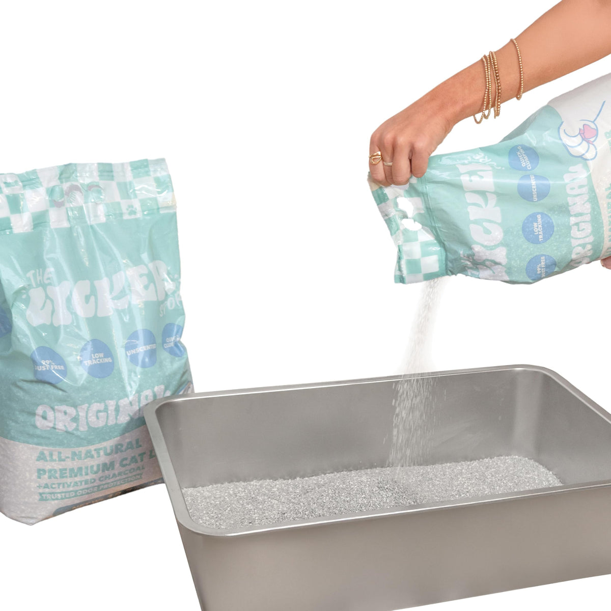 Unscented Clumping Bentonite Clay Cat Litter Set of 2 Z39090