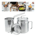 68oz Stainless Steel Oil Filter Pot with Fryer Basket C287