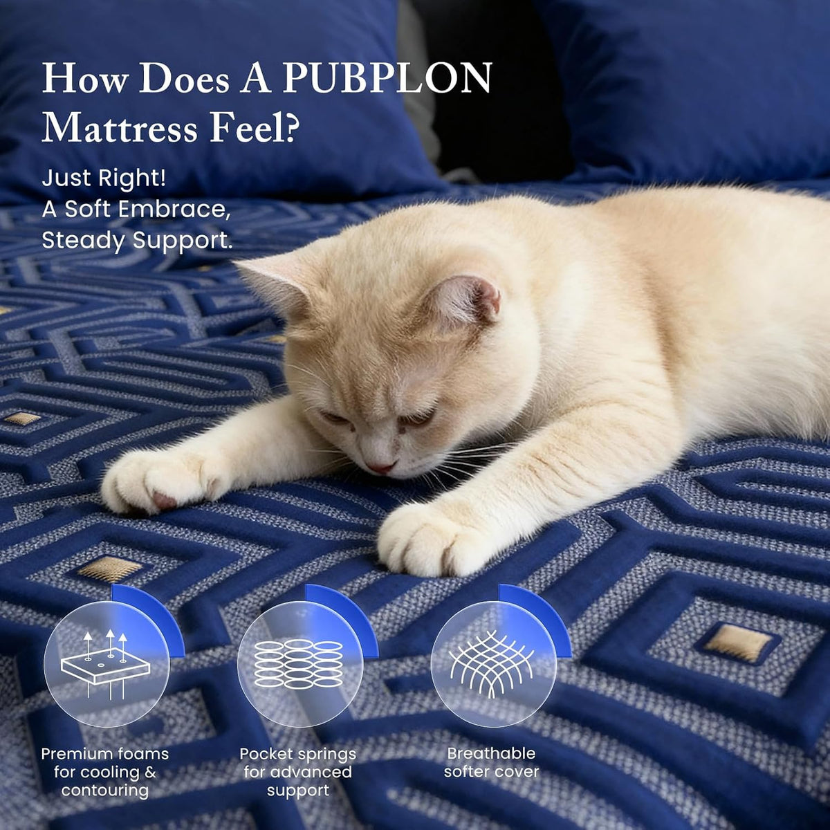 Full Size 12 Inch Medium Firm Gel Memory Foam Mattress W85019