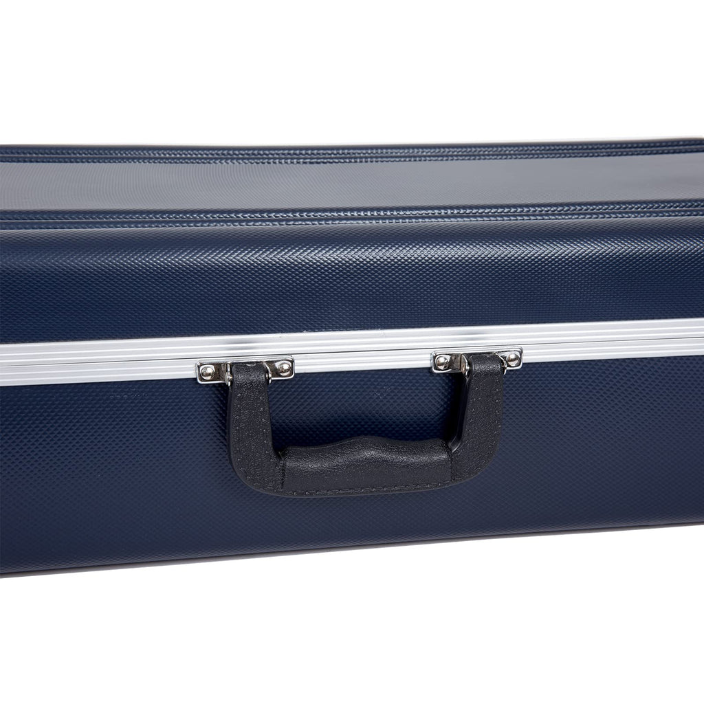 Textured Blue ABS Trumpet Case with Velvet Interior J1591
