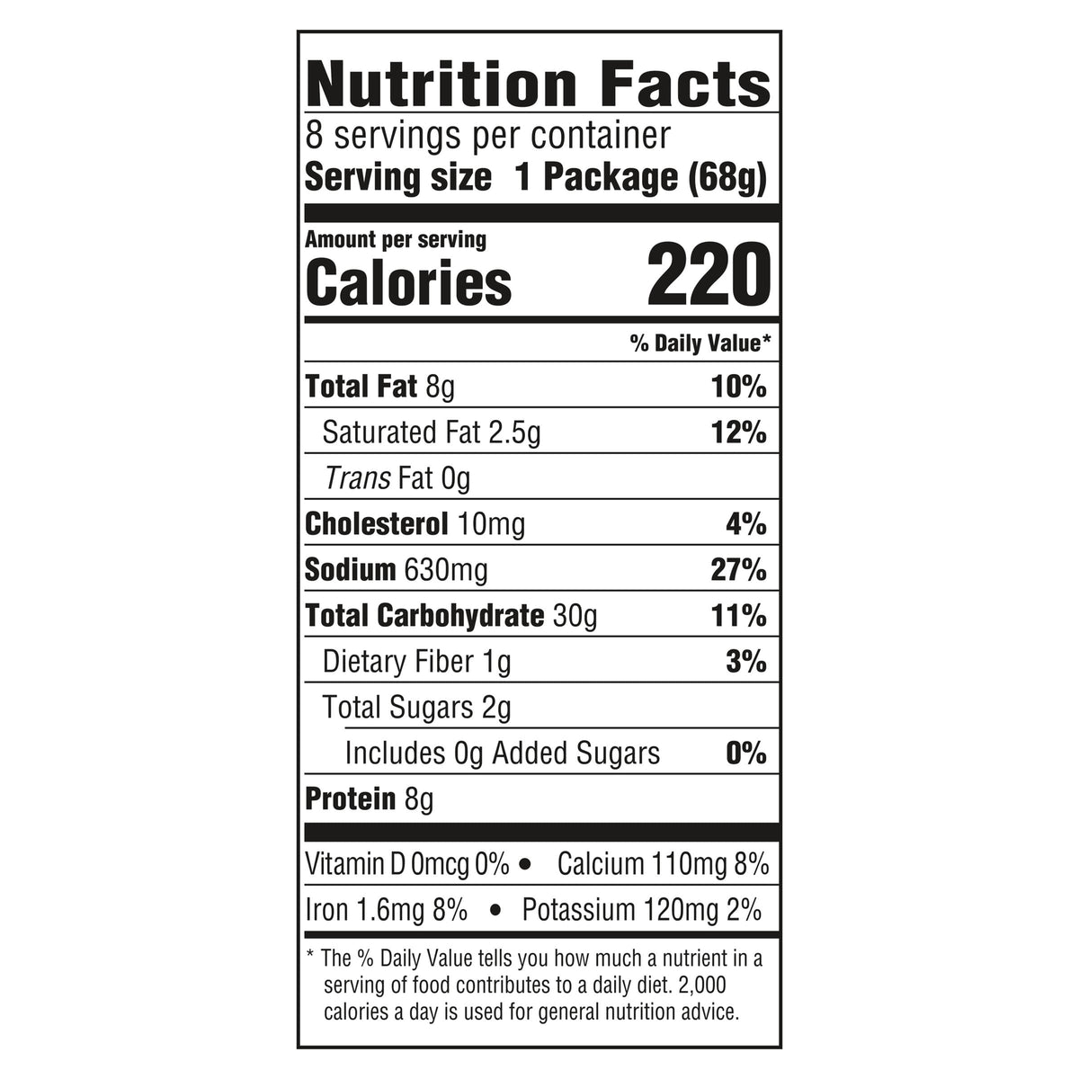Kraft Mac and Cheese Dinner, 8 Microwaveable Cups, Original, 2.39 oz F68985