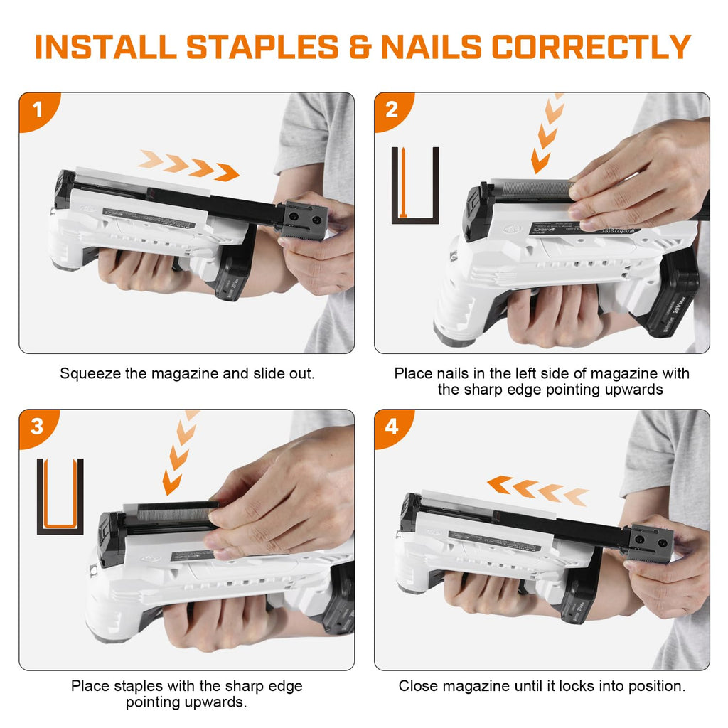 18 Gauge 2 In 1 Cordless Brad Nailer Stapler I854