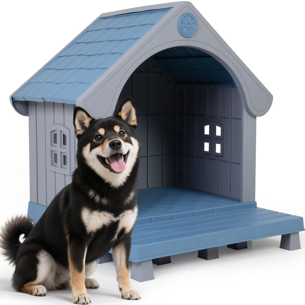 Weatherproof Elevated Outdoor Cat House N340589