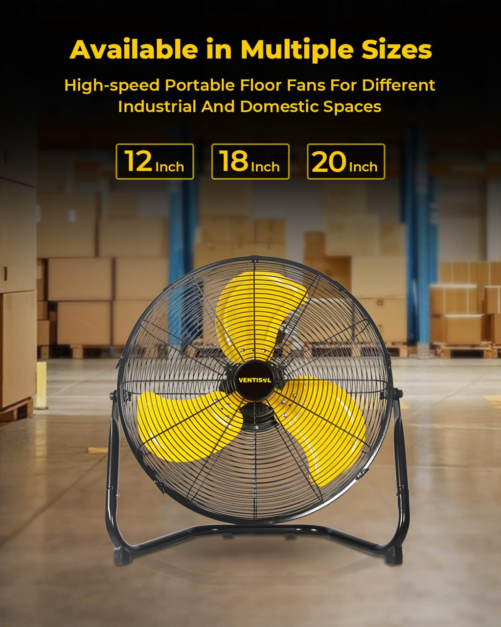 20 Inch 3 Speed Portable Floor Fan M295036