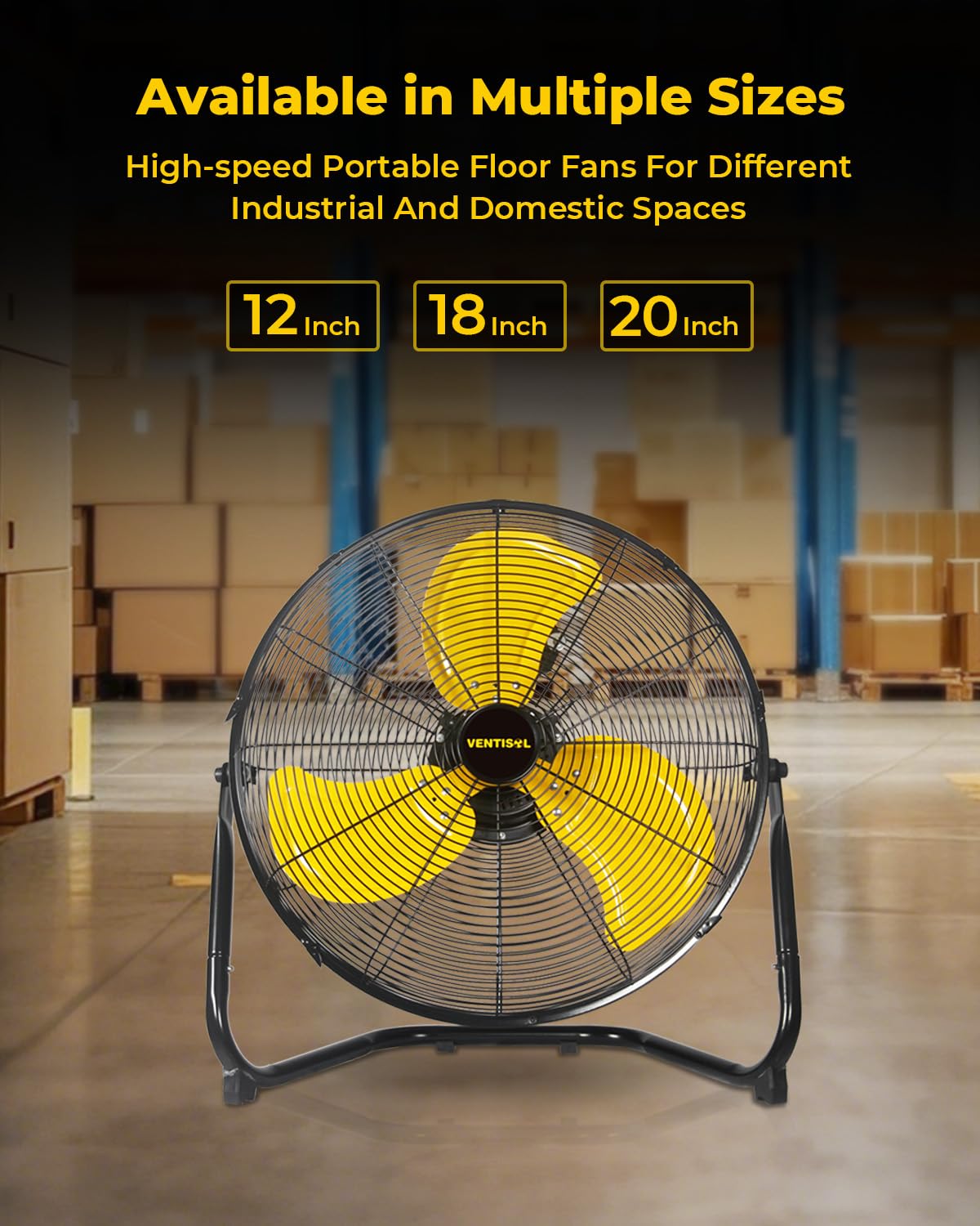 20 Inch 3 Speed Portable Floor Fan M295036