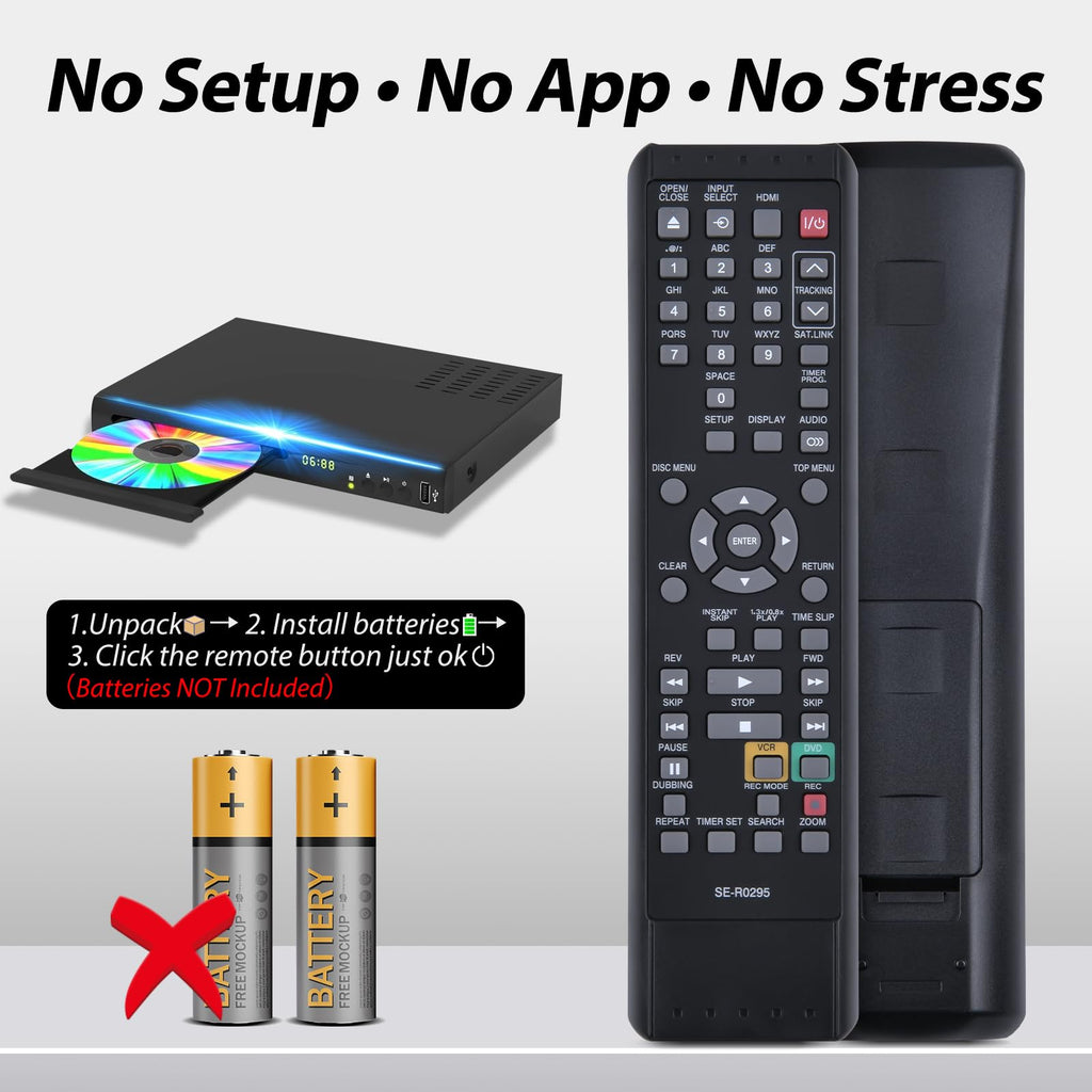 Replacement Remote for Toshiba Combo O14534