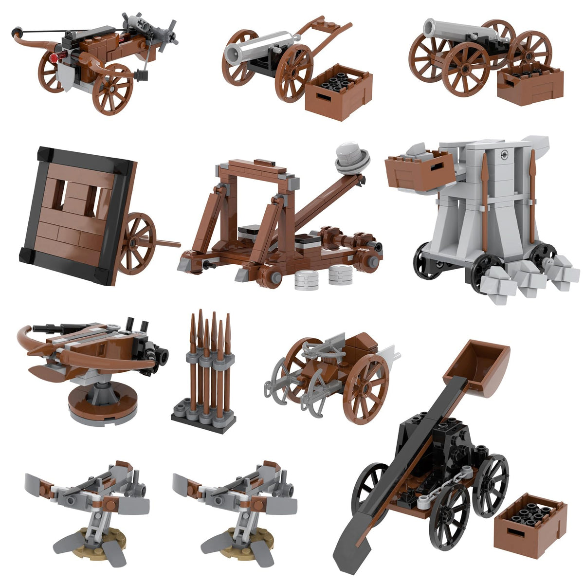 564 Pcs Medieval Weapons Building Block Set C273601