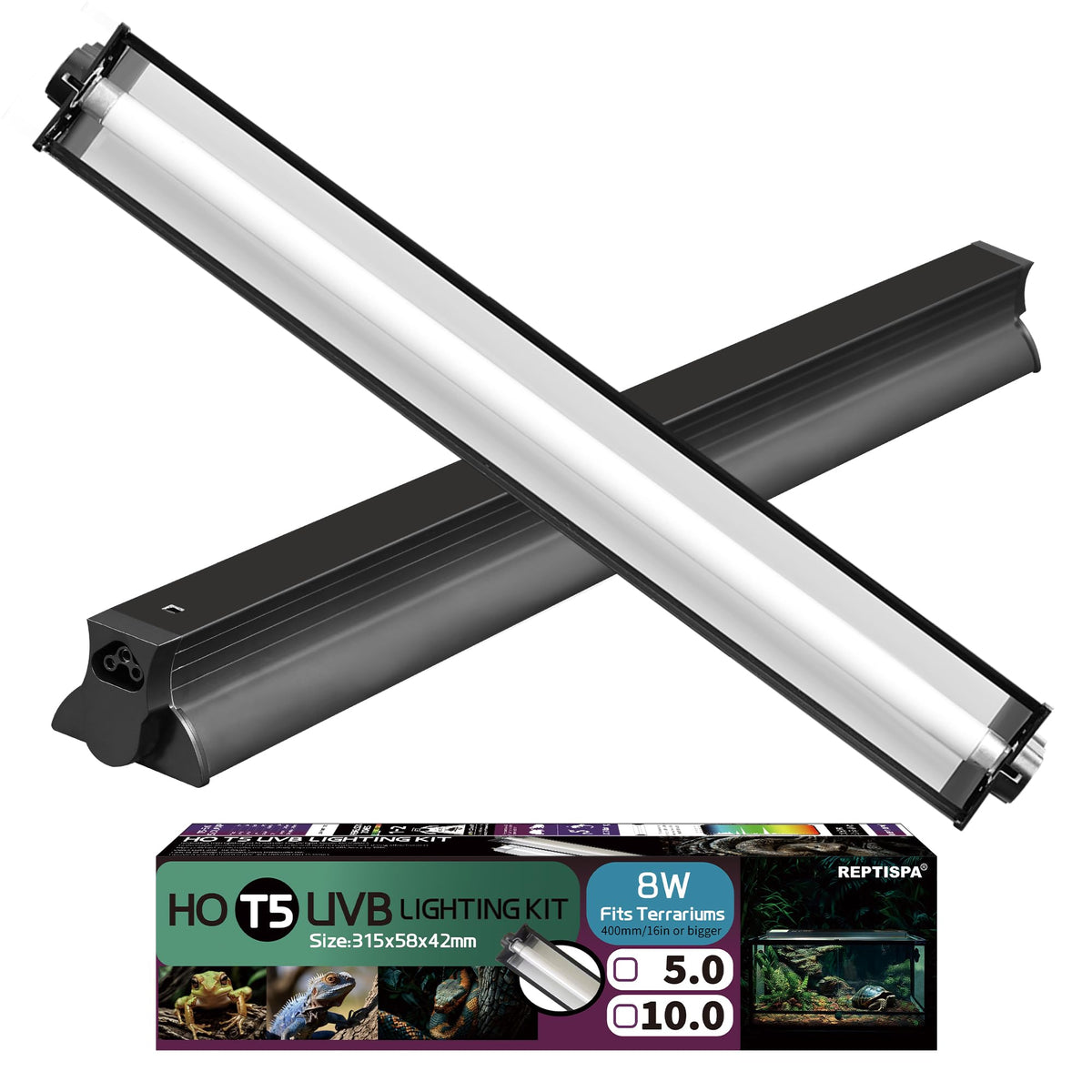 8W 10.0 UVB Reptile Light Fixture G7087
