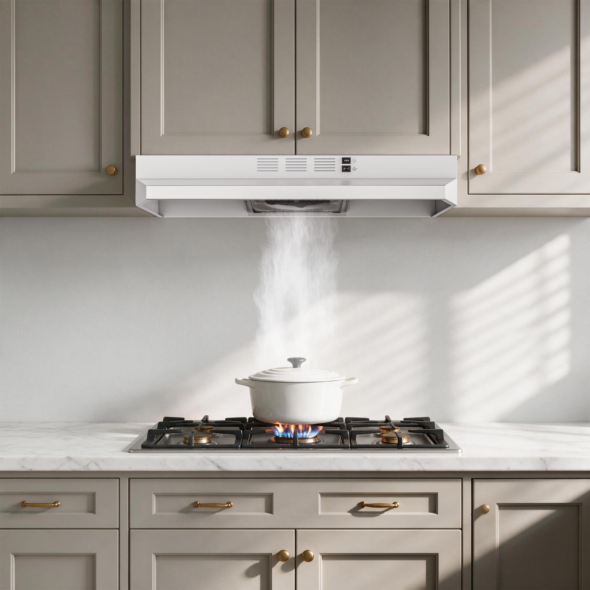 White 30 inch Under Cabinet Range Hood D52291