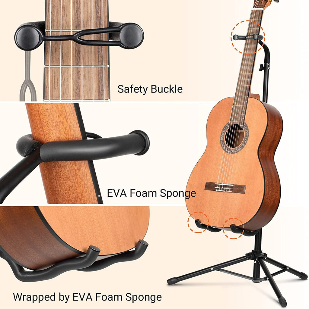 Height Adjustable Guitar Stand with Padded Foam N544
