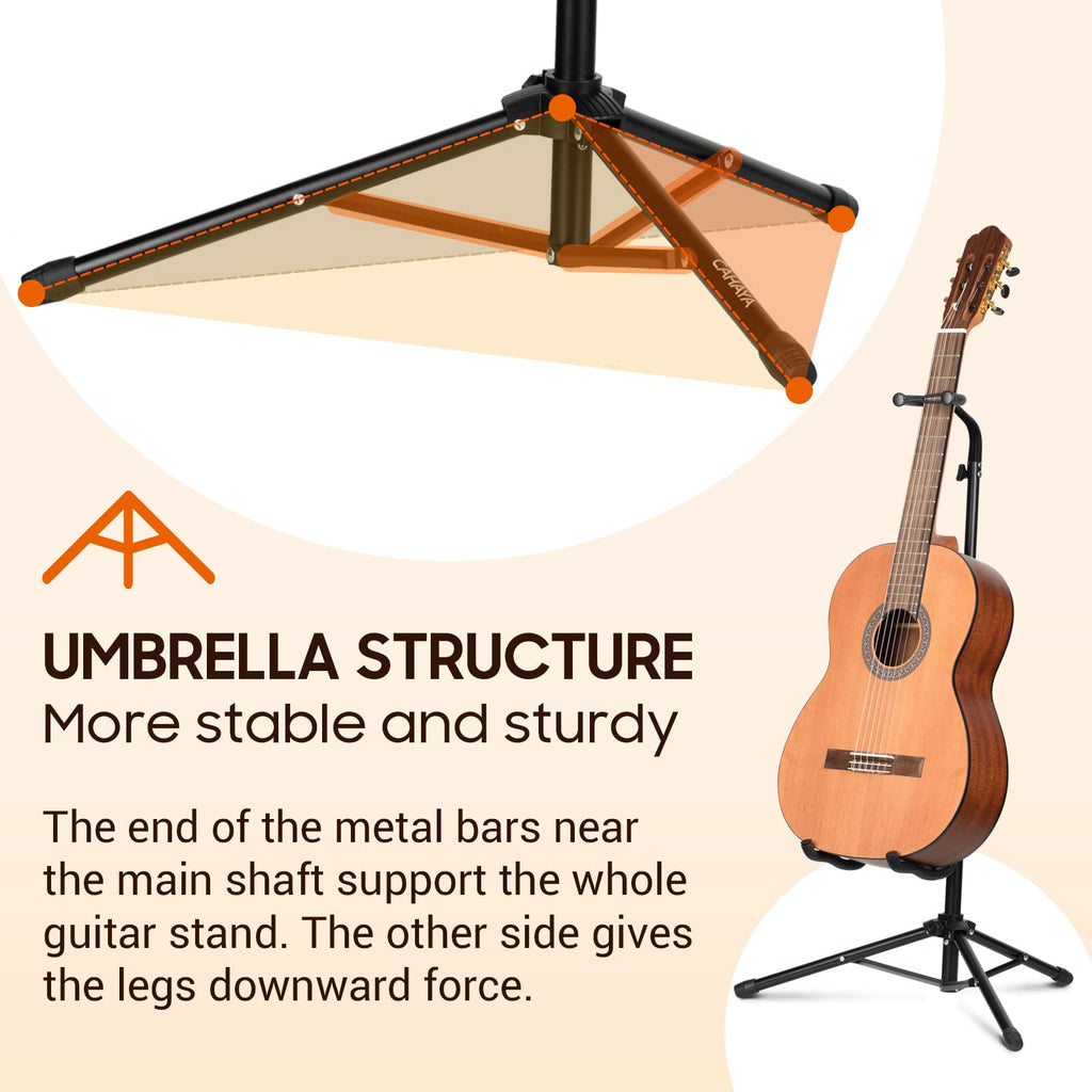 Height Adjustable Guitar Stand with Padded Foam N544