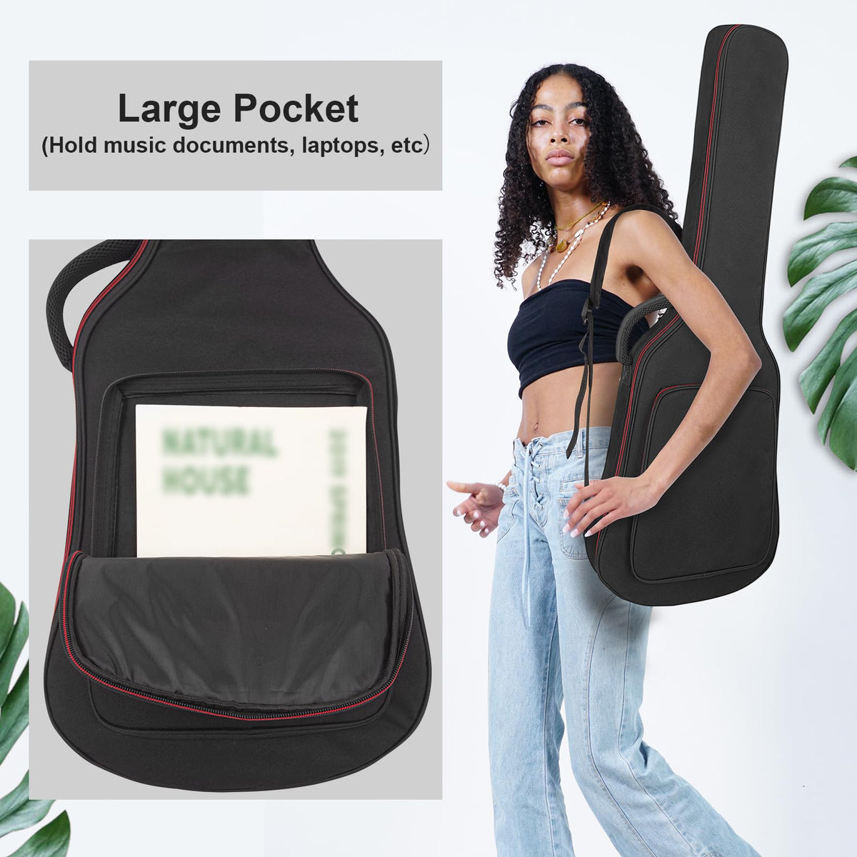 Black Padded Electric Guitar Bag I127941