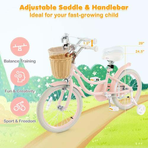 14 16 18 Inch Kids Bike with Training Wheels H72468