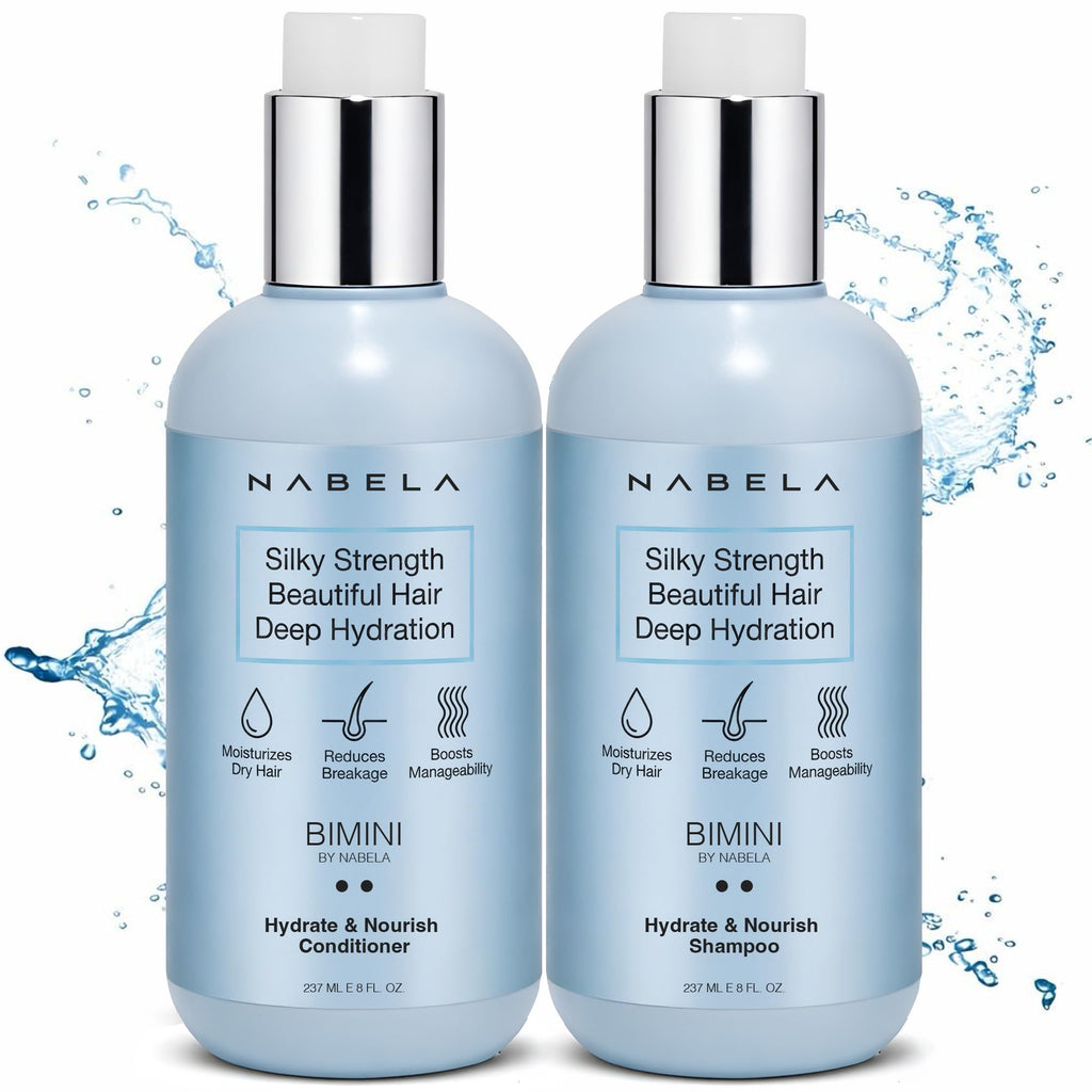 Shampoo and Conditioner Set with Hyaluronic Acid, Argan Oil & Shea Butter V639215