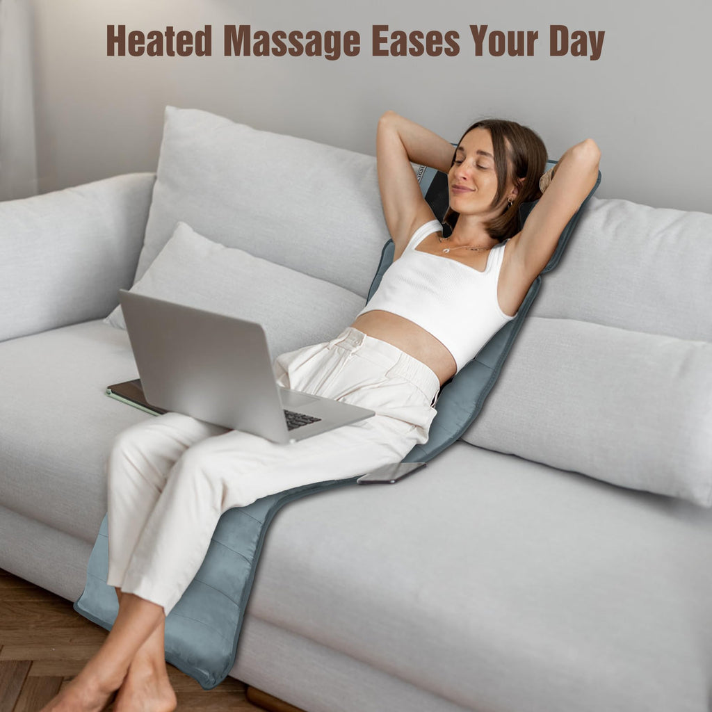 Full Body Massage Mat with Heat, 10 Motors, 9 Modes I4074