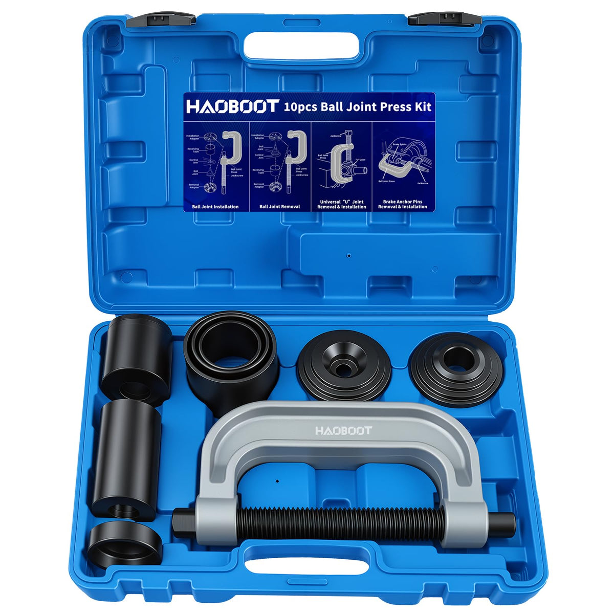 10pcs Ball Joint Press Kit U Joint Removal Tool P26563