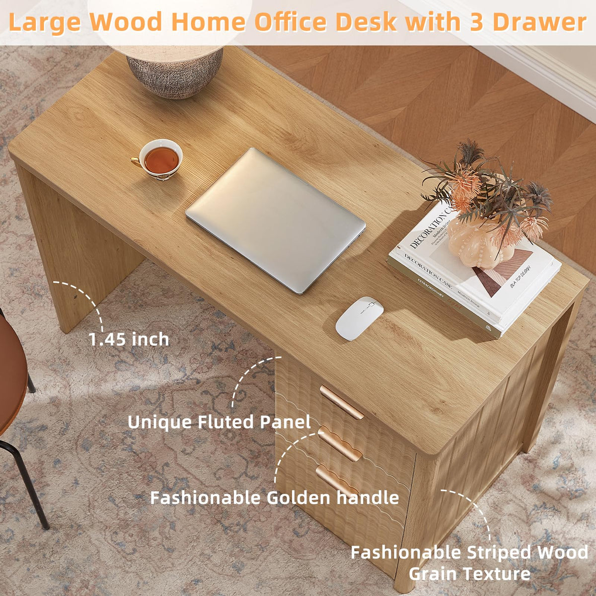 Office Desk with 3 Drawers Q619