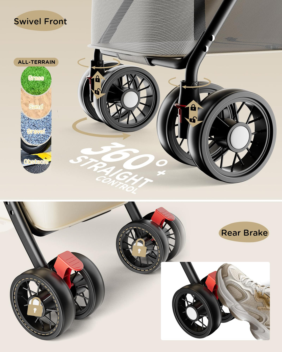 Foldable Pet Stroller R76445