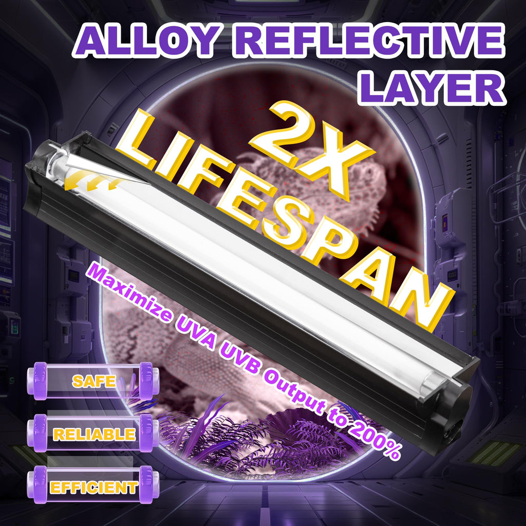 8W 10.0 UVB Reptile Light Fixture G7087