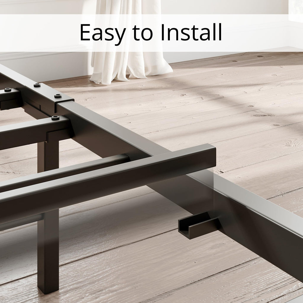 Queen Size Bed Frame with Storage Headboard and Charging Station G995617