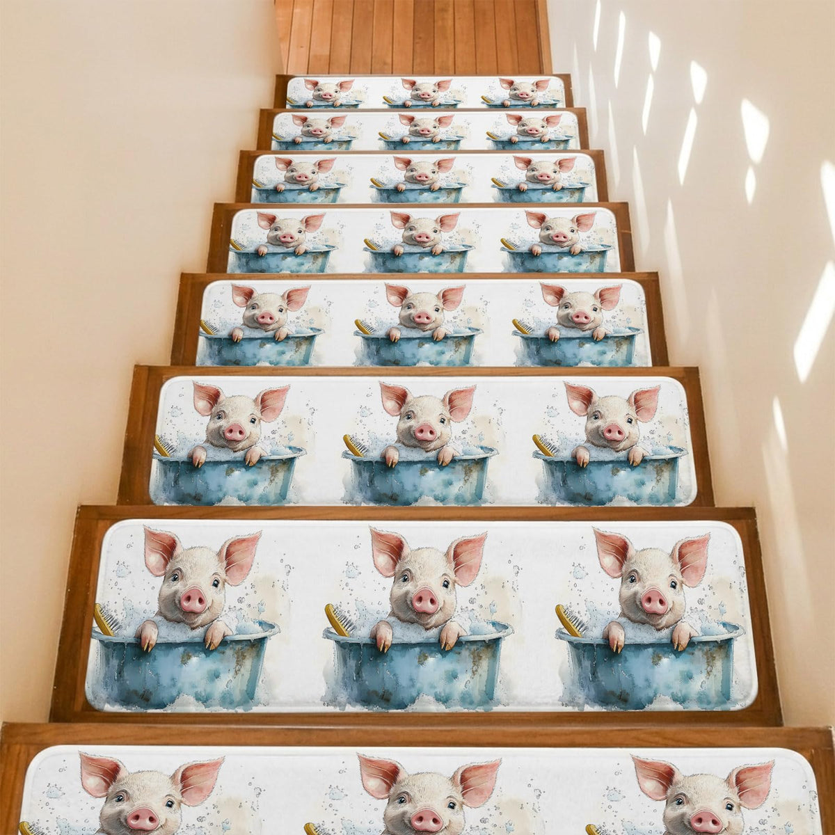 Non Slip Carpet Stair Treads 7 Pack 8"x30" E2995