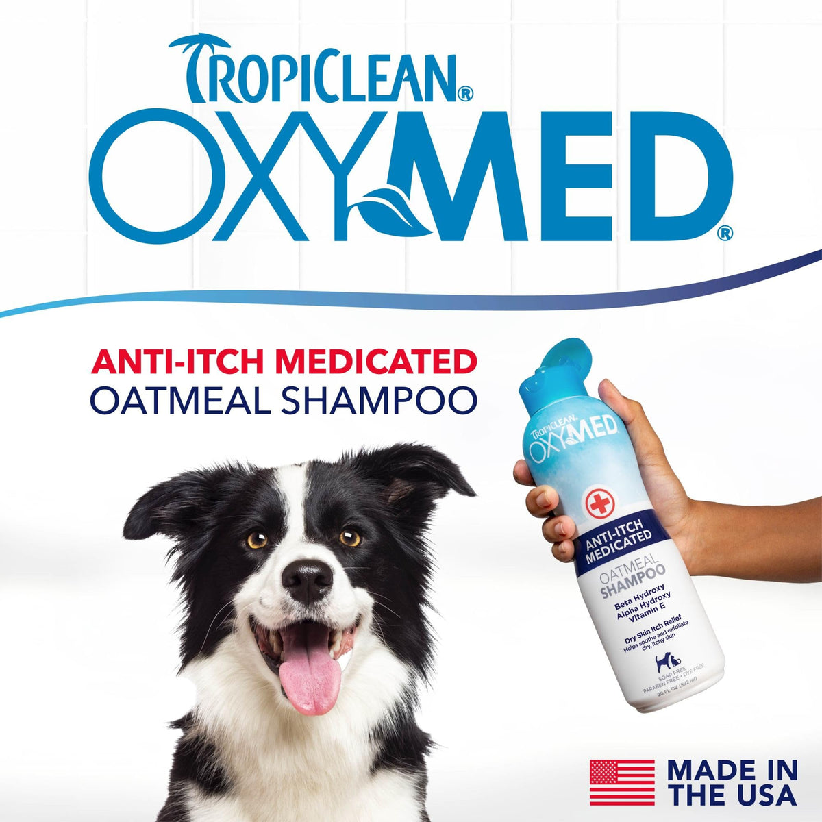 Medicated Dog Shampoo Oatmeal Formula 20oz A7156