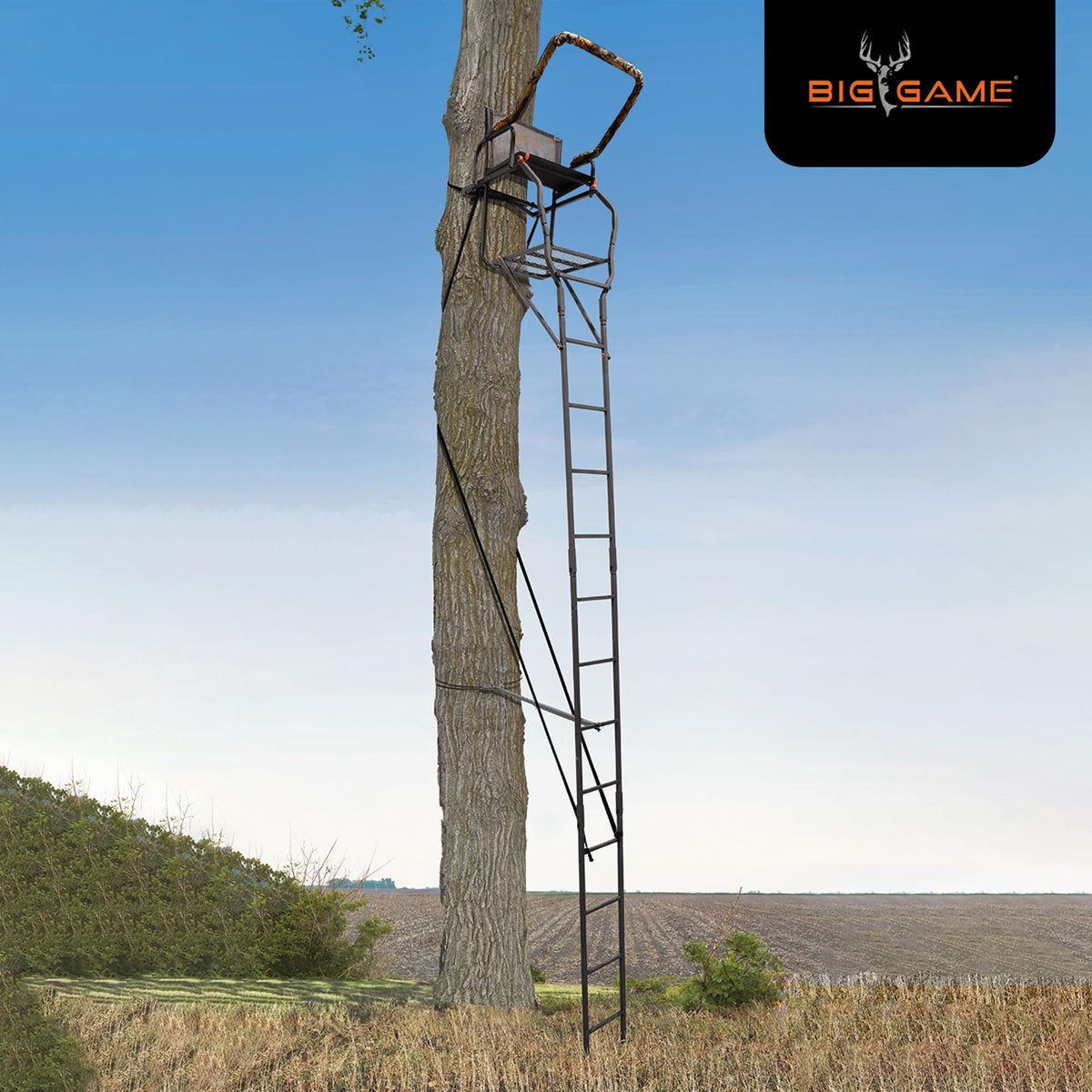 Ladder Treestand with Flip Back Seat T27683