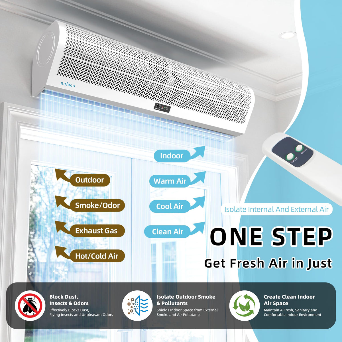36'' Wall-Mounted Air Curtain M371375