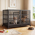 48 inch Heavy Duty Metal Dog Crate with 2 Door T5585