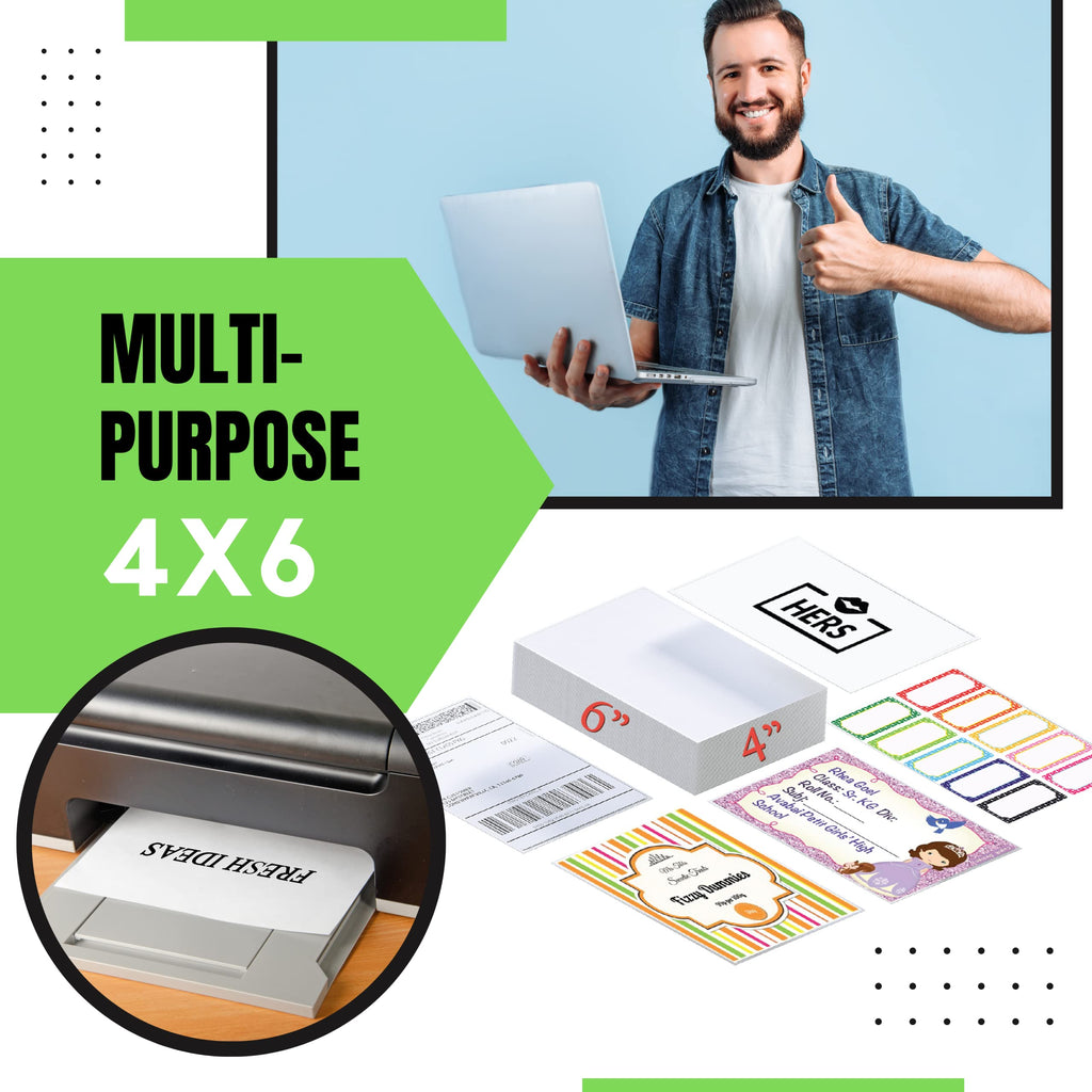 4x6 Shipping Labels for Inkjet and Laser Printers 120 Pack N1452