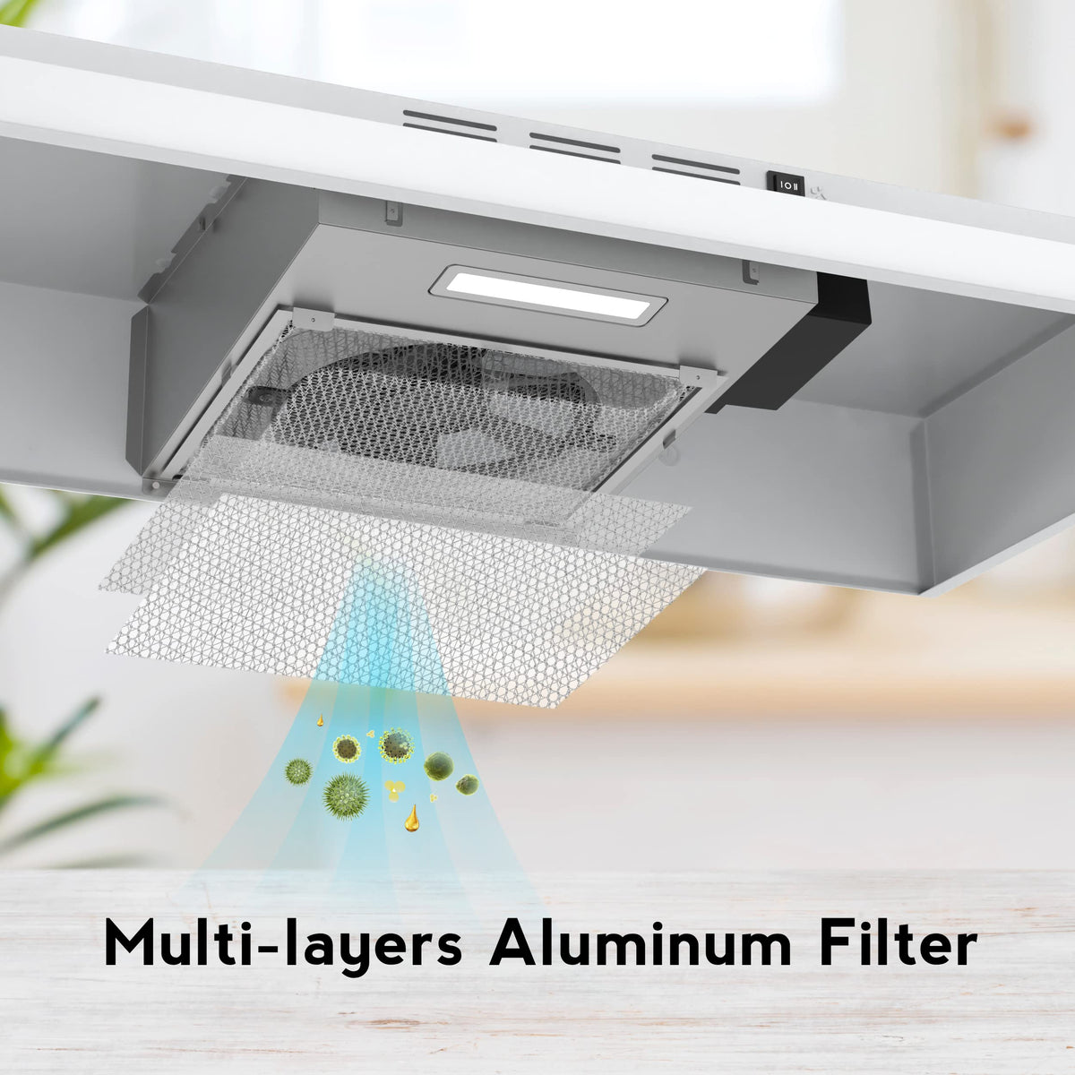 White 30 inch Under Cabinet Range Hood D52291