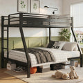 Black Twin Over Full Size Bunk Beds T996724