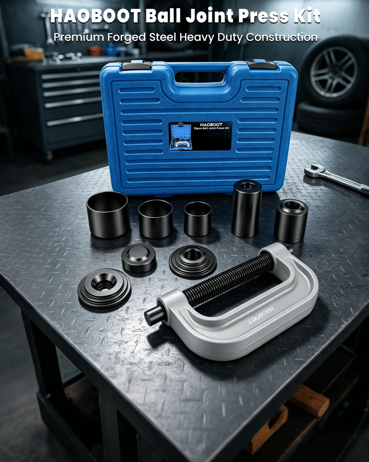 10pcs Ball Joint Press Kit U Joint Removal Tool P26563