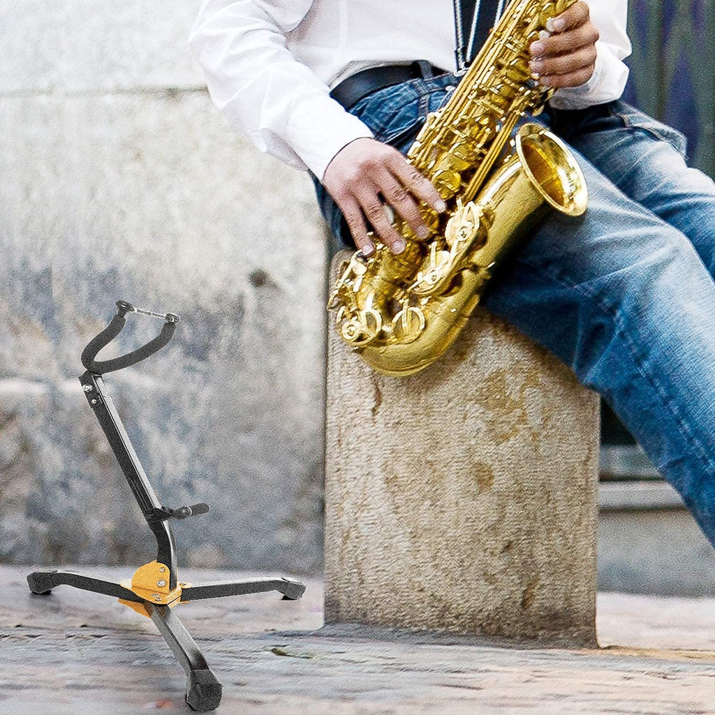 Folding Adjustable Metal Saxophone Stand T990458