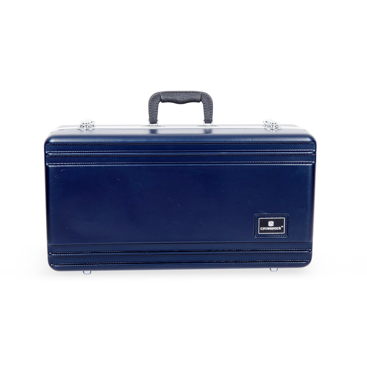 Textured Blue ABS Trumpet Case with Velvet Interior J1591