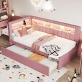 Pink Twin Size Daybed with Trundle E282509