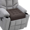 20x20x5 Inch Thick Tufted Dual Layer Chair Cushion Taupe 1P M49625