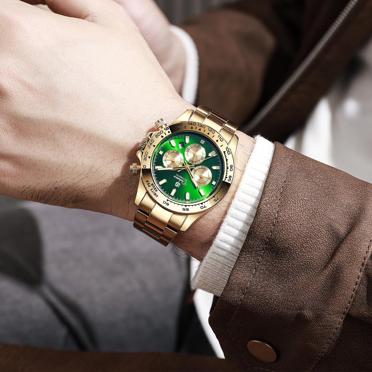 Men's Automatic Stainless Steel Mechanical Watch W209