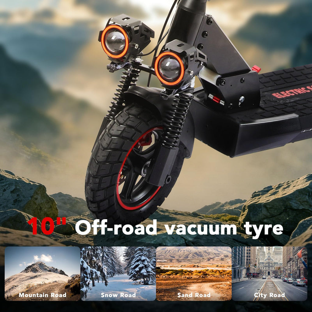 Electric Scooter with Seat, 1200W Motor, 28 MPH Top Speed E561