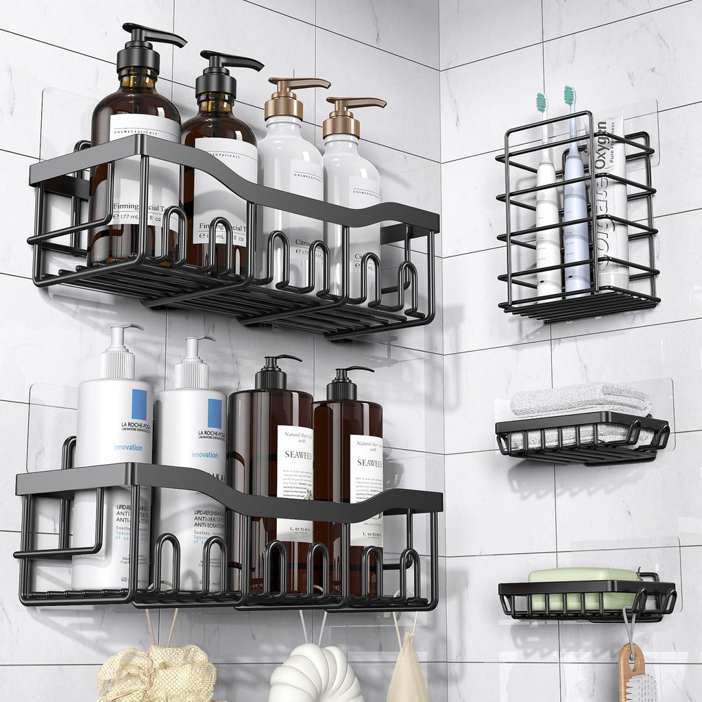 5 Pack Rustproof Stainless Steel Shower Caddy Y46118